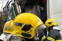 Colisão entre camiões causa dois feridos em Santo Tirso