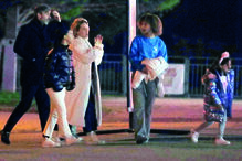 Jorge Ruano mostrou-se muito cúmplice de Luciana e das filhas desta