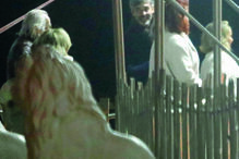 Jorge Ruano ao lado de Luciana Abreu e a agente desta, Micaela Medeiros 