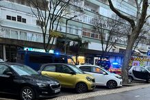 Intervenção de bombeiros no shopping Fonte Nova em Lisboa