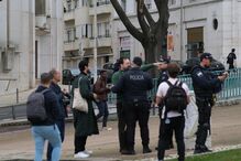 Manifestação contra ação no Martim Moniz