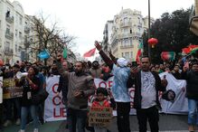 Manifestação contra ação no Martim Moniz