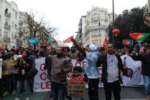 Manifestação contra ação no Martim Moniz