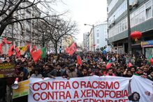 Manifestação contra ação no Martim Moniz