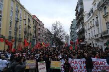 Manifestação contra ação no Martim Moniz