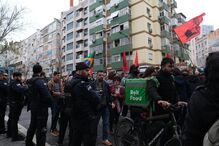 Manifestação contra ação no Martim Moniz