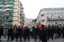 Manifestação contra ação no Martim Moniz