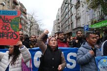 Manifestação contra ação no Martim Moniz