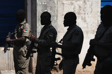 Manifestantes em Moçambqiue