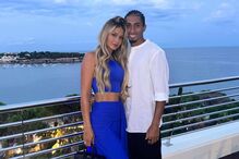 Raphinha e a mulher Natalia Rodrigues Belloli