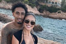 Raphinha e a mulher Natalia Rodrigues Belloli