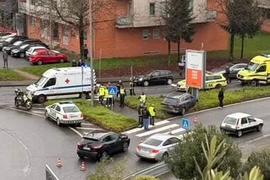 Homem de 70 anos atropelado em passadeira após colisão