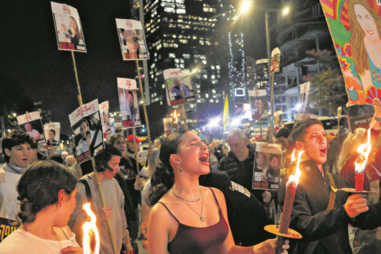 Vigília em Telavive pela libertação dos reféns