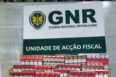 GNR apreende mais de 158 mil cigarros e tabaco triturado no valor de 79 mil euros