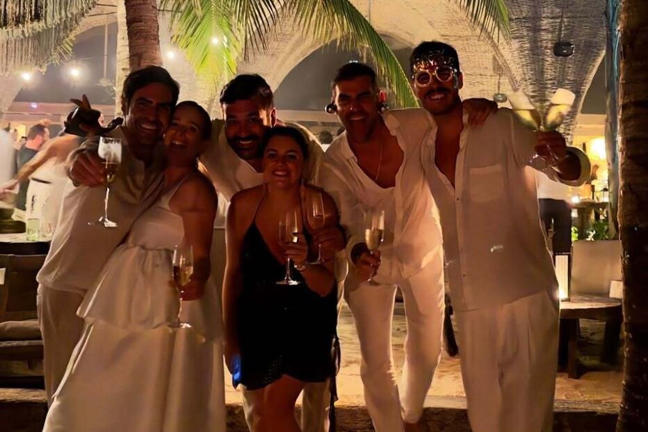 Sara Pratas, Ana Guiomar, João Cajudas e amigos no México