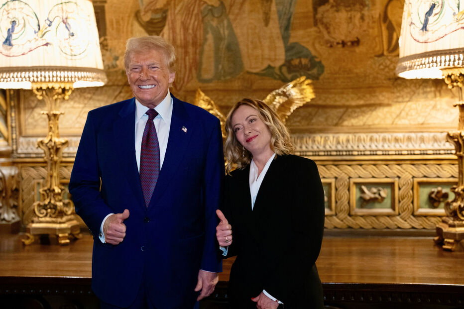 Presidente eleito dos EUA recebeu a primeira-ministra italiana na sua residência de Mar-a-Lago, na Florida