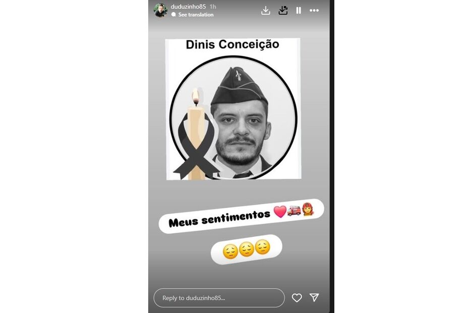 Herdeiro de Marco Paulo de luto pela morte de Dinis Conceição