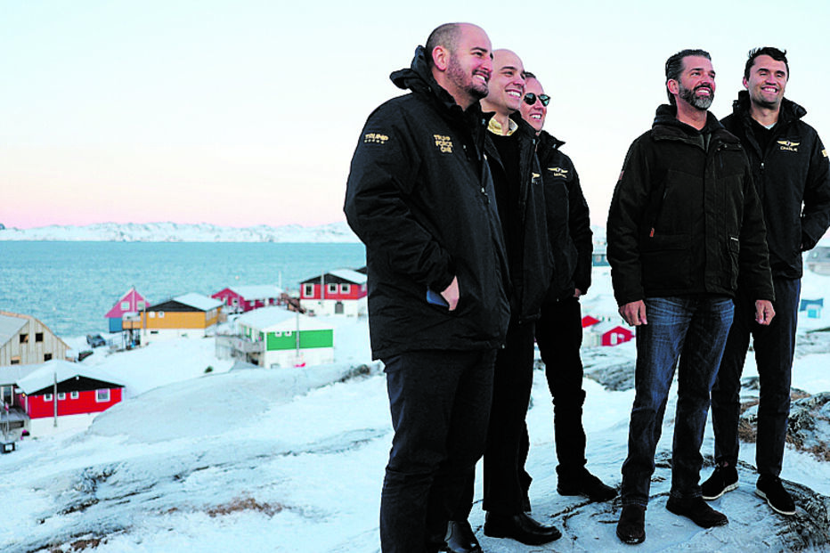 Donald Trump Jr., filho do Presidente eleito dos EUA, visitou na terça-feira a Gronelândia para ‘marcar território’