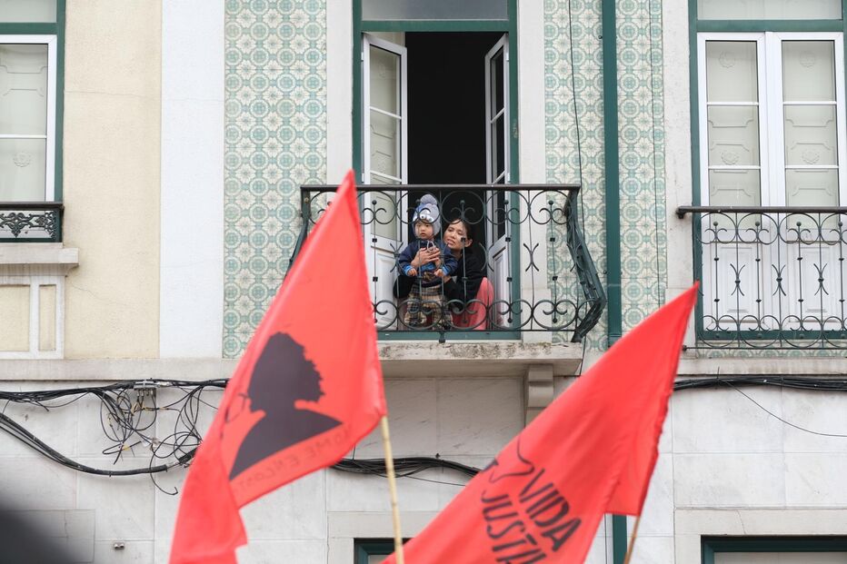 Manifestação contra ação no Martim Moniz