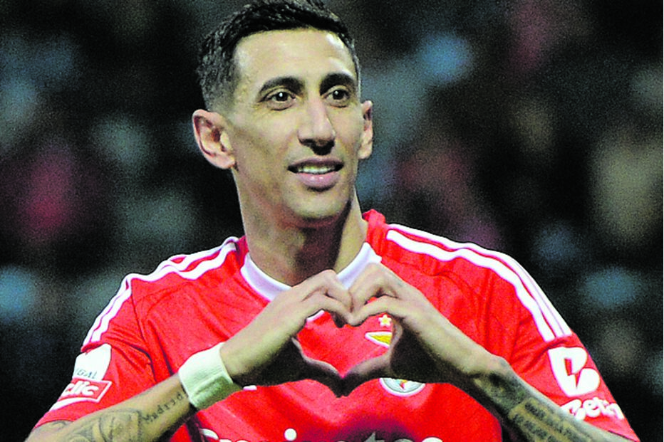 Di María chega hoje aos 200 jogos com a camisola do Benfica