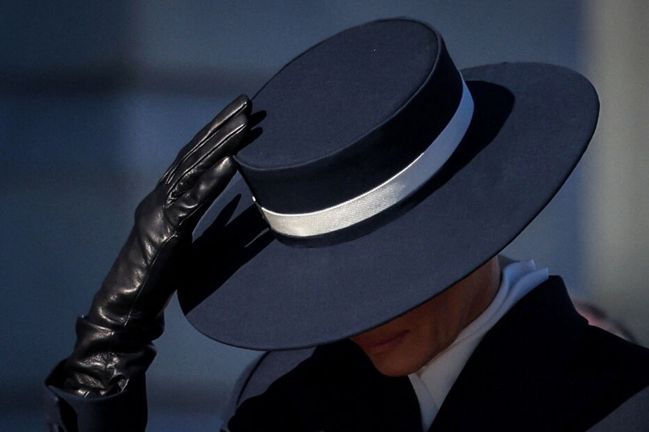 Melania Trump à saída da tomada de posse