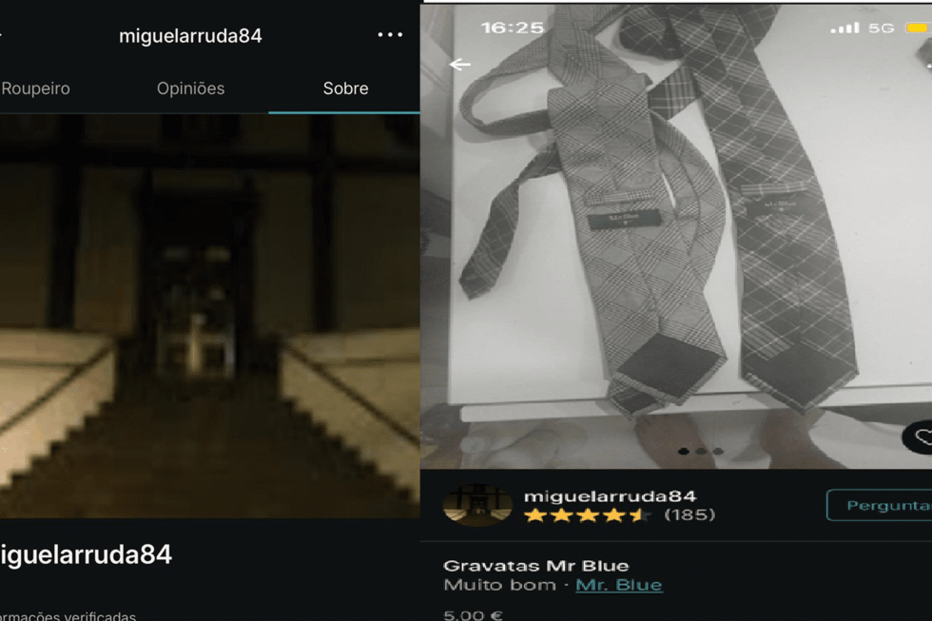 Miguel Arruda suspeito de furtar roupa e vendê-la na Vinted