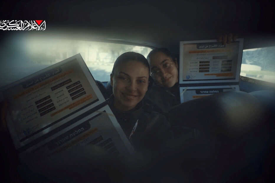 Reféns com os certificados libertação