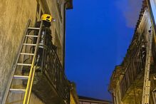 Incendio em prédio devoluto em Arcos de Valdevez 