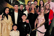 Cristiano Ronaldo com a família  
