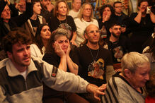 Familiares dos reféns do Hamas