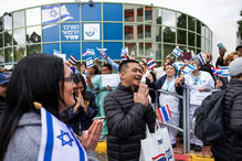 Celebração da libertação de prisioneiros palestinianos