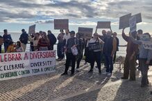 Manifestação contra a discriminação 