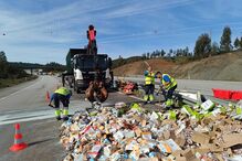 Trânsito sul-norte na A23 condicionado em Santarém por despiste de camião