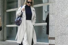 Luciana Abreu, ontem, à chegada ao Tribunal de Cascais