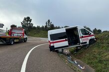 Quatro feridos em colisão com viatura dos Bombeiros de Vila Viçosa