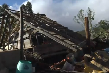 'Mini tornado' provoca queda de poste e fere idoso em São Bartolomeu de Messines