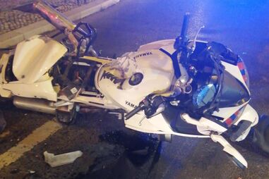 PSP de moto ferido ao ser abalroado em operação stop em Lisboa