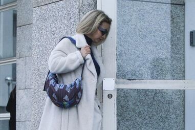 Luciana Abreu, ontem, à chegada ao Tribunal de Cascais