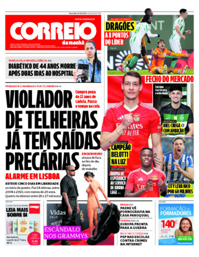 Capa de terça-feira, 04 de fevereiro de 2025