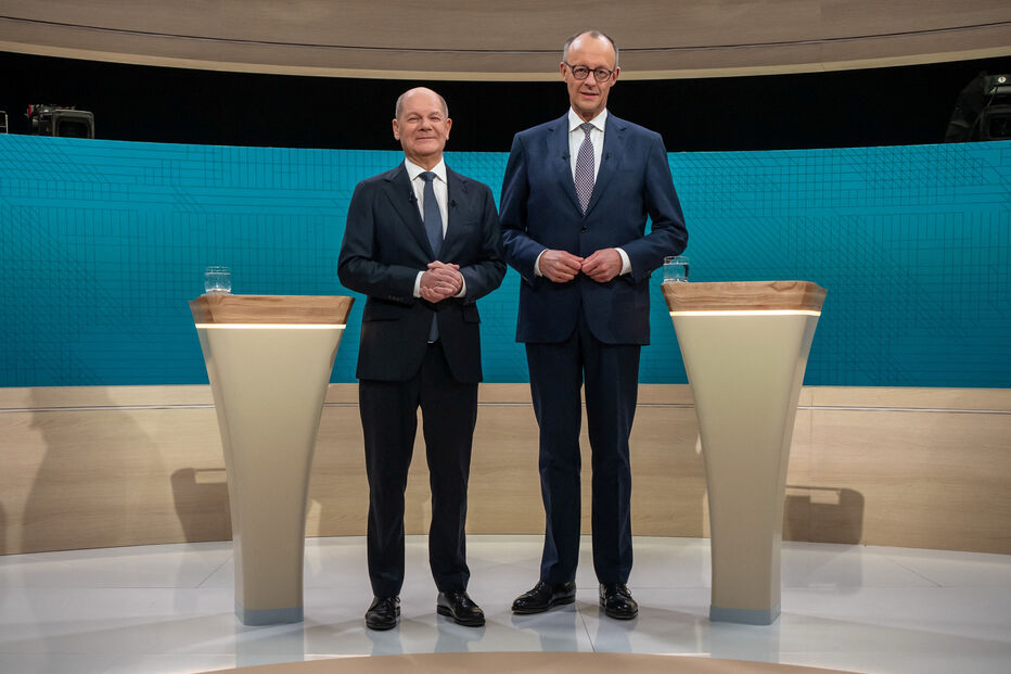 Olaf Scholz e Friedrich Merz
