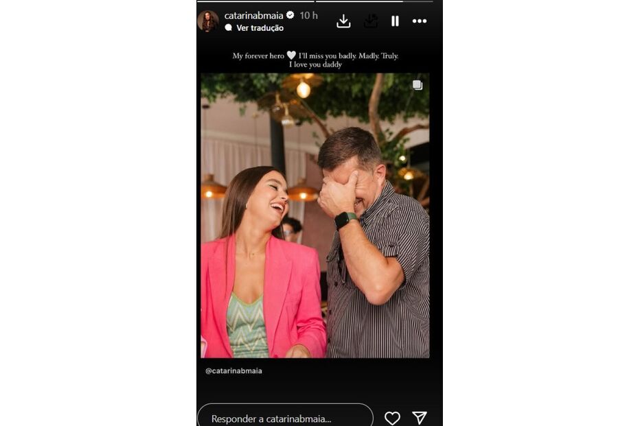 Catarina Maia de luto pela morte do pai