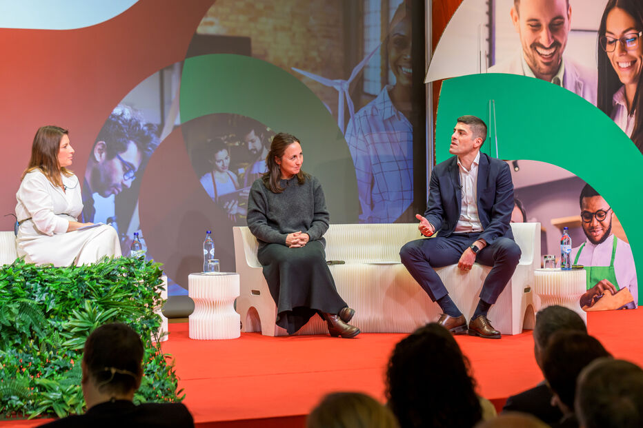 O painel “Liderança e Sustentabilidade”, moderado por Joana Pina Pereira, CDO da Generali Tranquilidade, contou com a maestrina Joana Carneiro e o selecionador da Seleção Feminina de Futebol, Francisco Neto