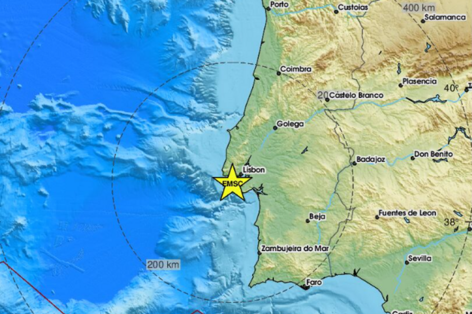 Sismo sentido na Grande Lisboa