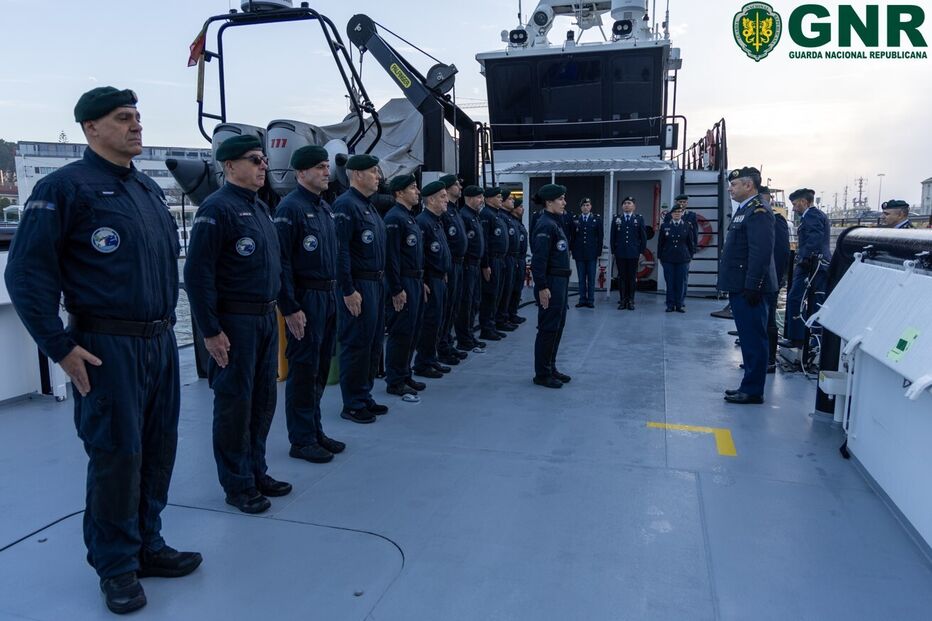 GNR envia lancha 'Bojador' com 13 militares para missão da Frontex em Espanha