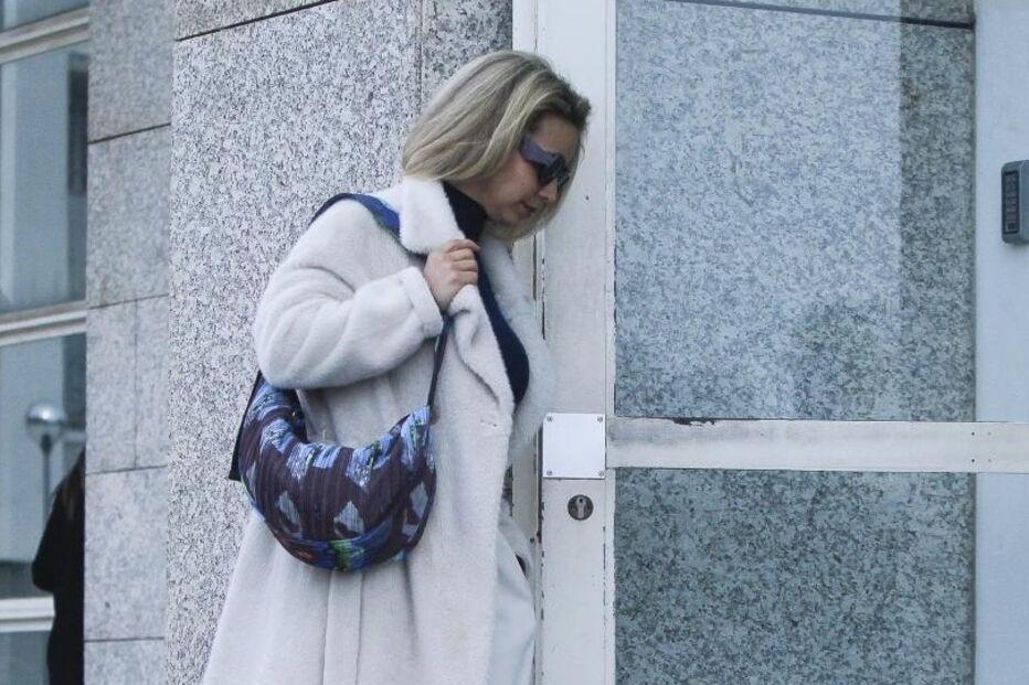 Luciana Abreu, ontem, à chegada ao Tribunal de Cascais