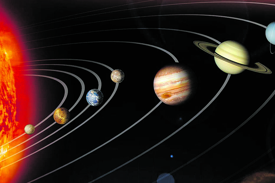 Mercúrio, Vénus, Marte, Júpiter, Saturno, Urano e Neptuno estarão alinhados