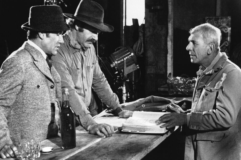 Richard Brooks e Gene Hackman em 1975