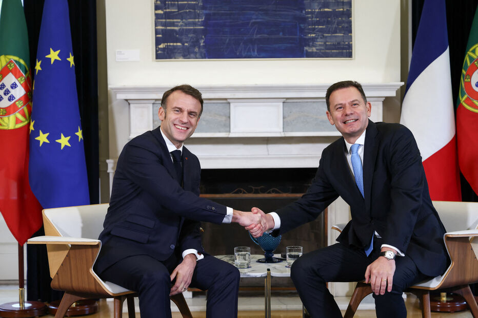 Montenegro e Macron reunidos no CCB