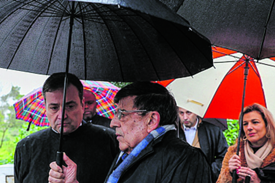 Ricardo Serrano Vieira (esq.ª) e Garcia Pereira no protesto