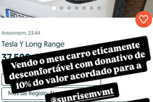 João Manzarra põe carro à venda